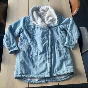 Venus Sherpa lined jean jacket, women’s size 14 jean jacket xl jean jacket